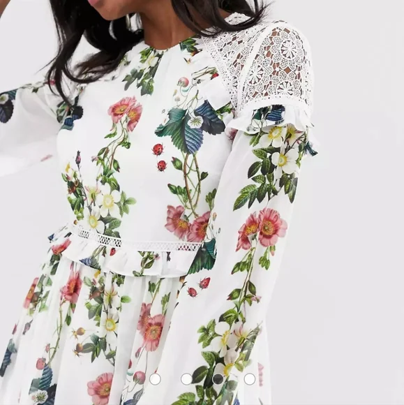 Ted Baker | Dresses | Last Nwt Ted Baker Floral Print Mini Dress | Poshmark